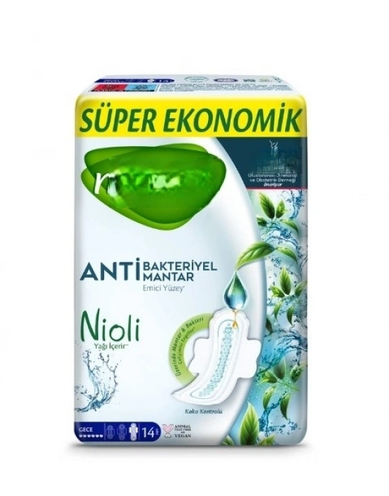 Hijyen Max Süper Eko Gece Ped 14 Adet