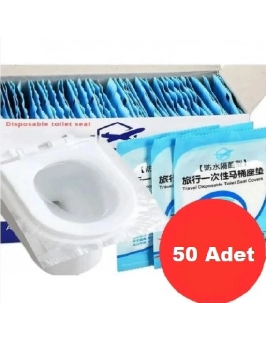 ® Hijyenik Tek Kullanımlık Klozet Kapağı Poşeti 50 Adet