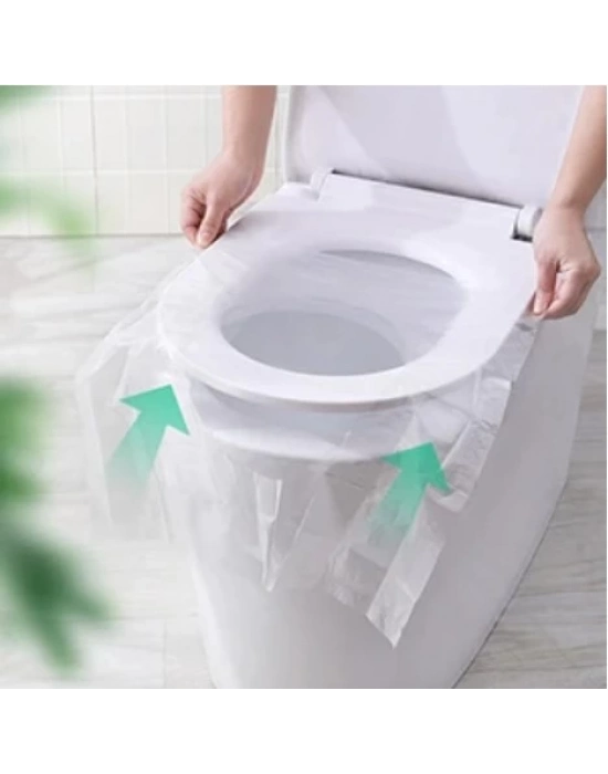 Hijyenik Tek Kullanımlık Klozet Kapağı Poşeti 50 Adet POŞETLİ
