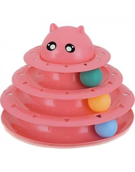 3 Katlı Kedi Oyuncağı Turntable Cat Toy