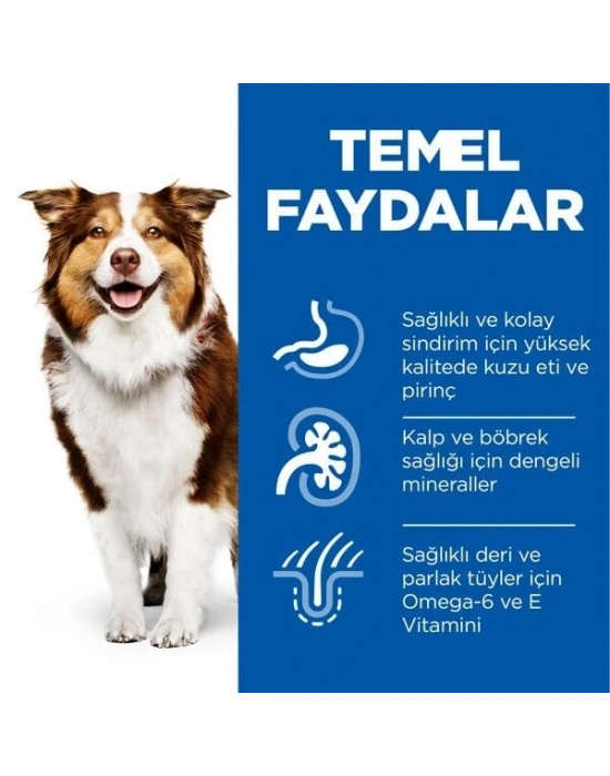 Hills Mature Senior +7 Medium Orta Irk Kuzu Etli Yaşlı Köpek Mamasi 2.5 Kg