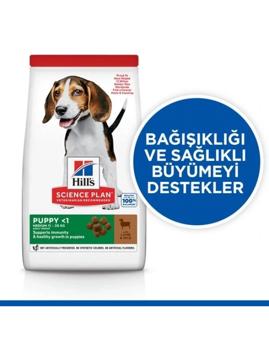 Hills Puppy Kuzu Etli Yavru Köpek Maması 12+2 Kg Hediyeli