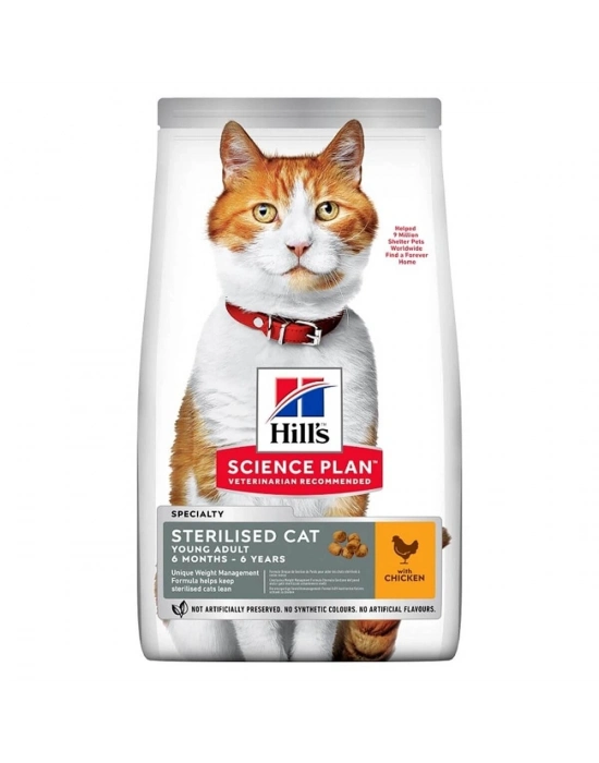 Hills Science Plan Kısırlaştırılmış Tavuklu Kedi Maması 1 Kg Açık Mama