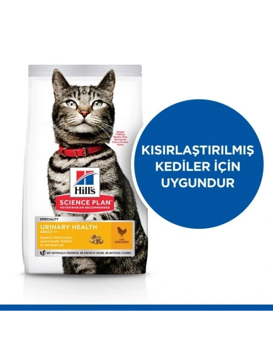 Hills Urinary İdrar Yolu Destekleyici Tavuklu Yetişkin Kedi Maması 1.5 Kg