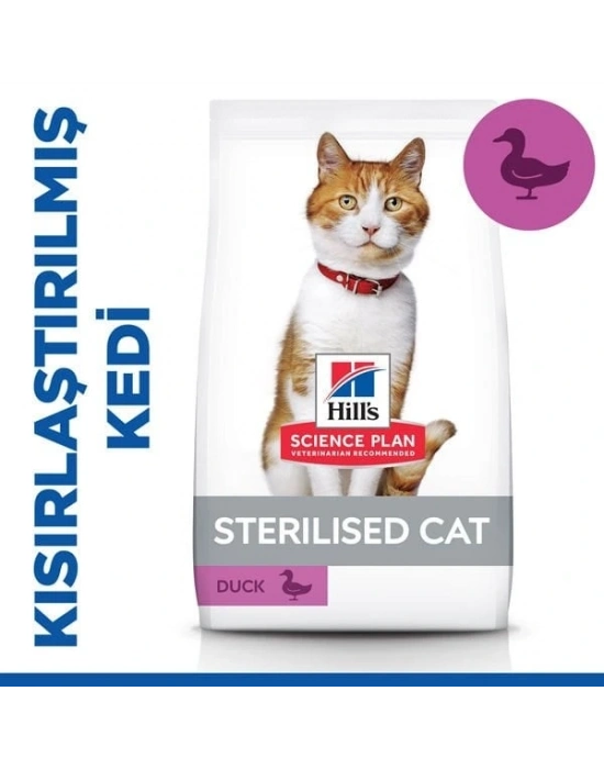 Hills Young Sterilised Ördekli Kısırlaştırılmış Kedi Maması 3 Kg