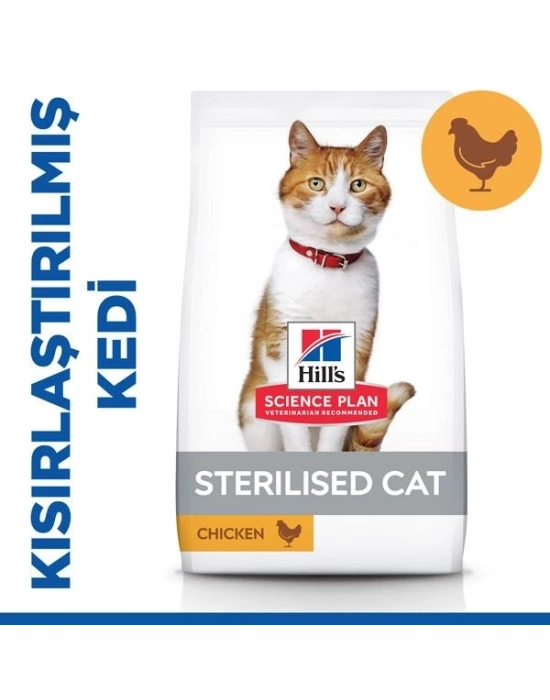 Hills Young Sterilised Tavuklu Kısırlaştırılmış Kedi Maması 1.5 Kg