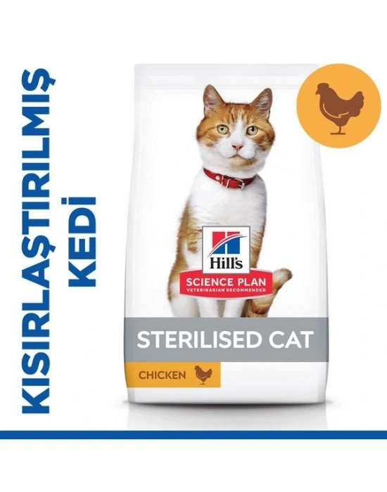 Hills Young Sterilised Tavuklu Kısırlaştırılmış Kedi Maması 8+2 Kg