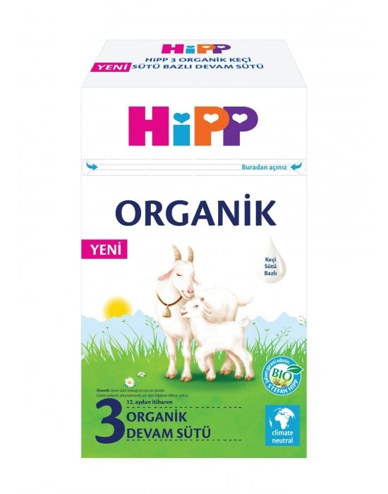 Hipp 3 Organik Keçisütü Bazlı Bebek Devam Sütü 400 Gr