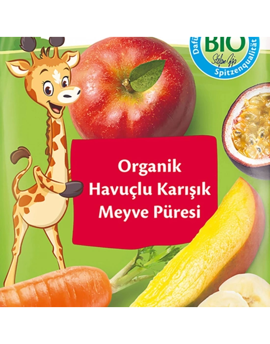 Hipp Organik Havuçlu Karışık Meyve Püresi 100 Gr