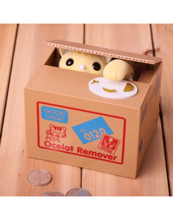 Hırsız Para Çalan Kedi Kumbara