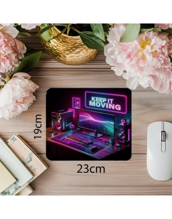 Hızlı ve Enerjik Tasarımlı Mousepad - 19x23 cm 2 mm Dikdörtgen İthal Baskılı Mouse Pad