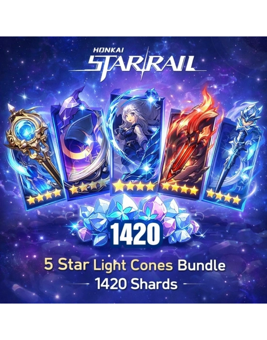 Honkai: Star Rail 5 Star Light Cones Bundle - 1420 Shards