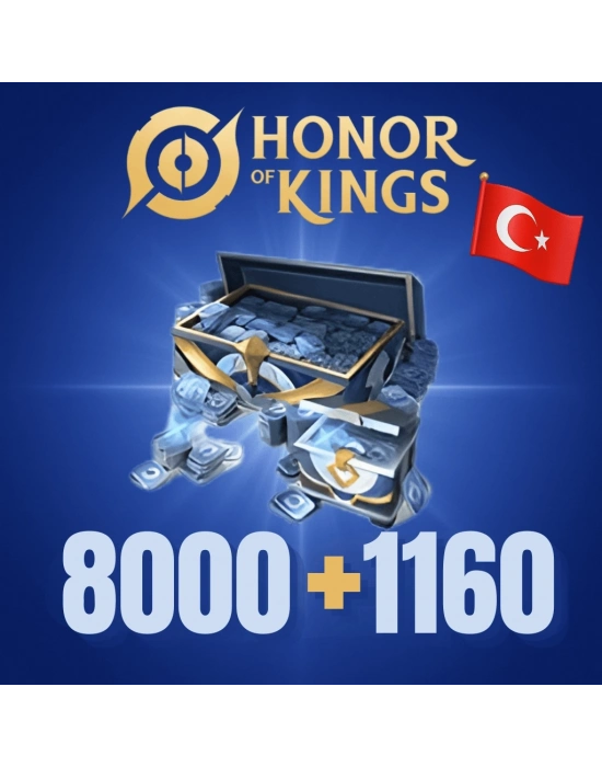 Honor of Kings 8000 + 1160 Jeton TR