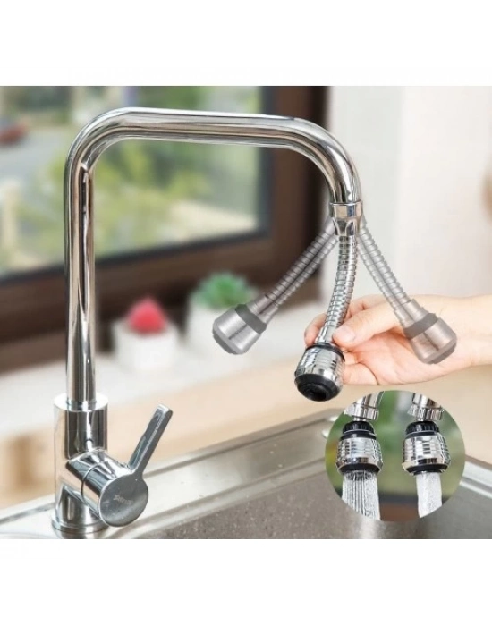 Hortumlu Esnek Su Tasarruflu 2 Modlu Musluk Başlığı