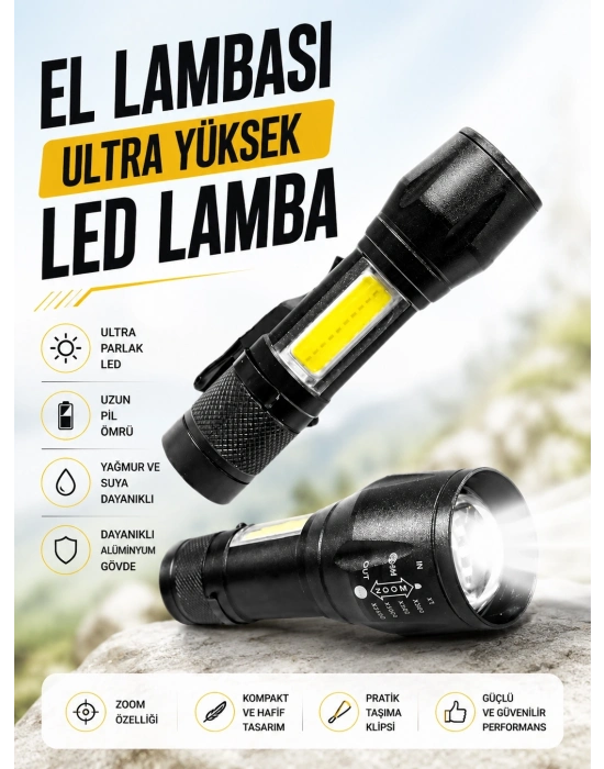 HS-41 EL LAMBASI Ultra Yüksek Led Lamba