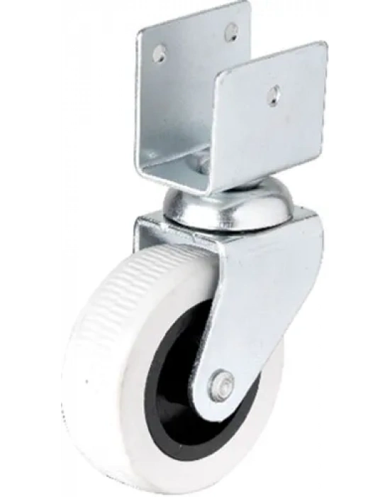 Hts 324 - 50x20 Mm Gri Kısa U Tablalı Teker 4 Adet