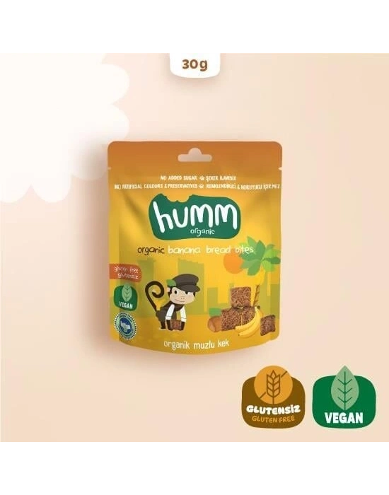 Humm Organik Glutensiz Vegan Muzlu Kek 30 Gr