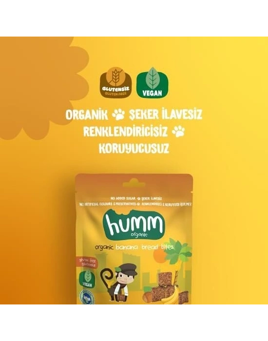 Humm Organik Glutensiz Vegan Muzlu Kek 30 Gr