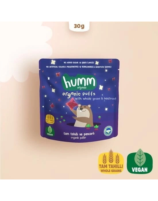Humm Organik Pancarlı ve Tam Tahıllı Puflar 30 Gr