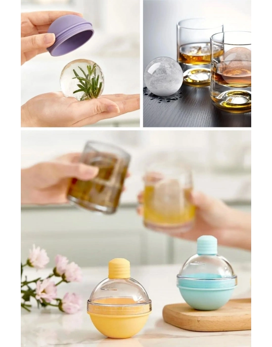 ®  Hunili Altı Silikon Kolay Çıkabilen Büyük Boy Küre Buzluk