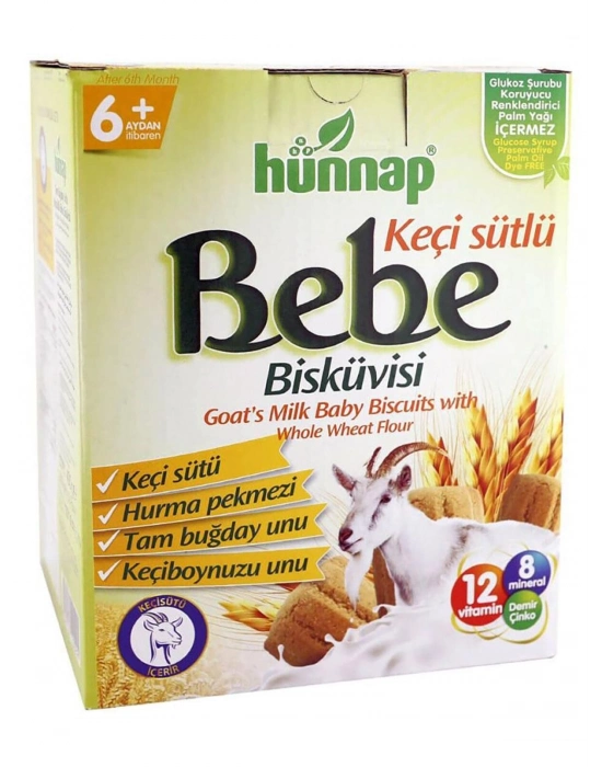 Hünnap Keçisütlü Vitaminli Bebe Bisküvisi 400 Gr