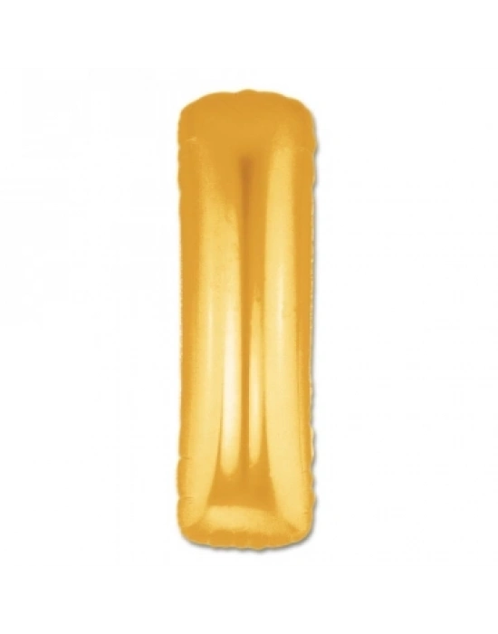 I Harf Folyo Balon Altın Renk  40 İnç