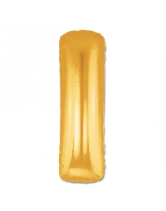 I Harf Folyo Balon Altın Renk  40 İnç