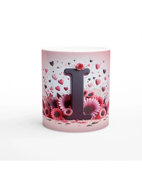 I Harfi Duru Tasarımlı Alfabe Kupa Bardak