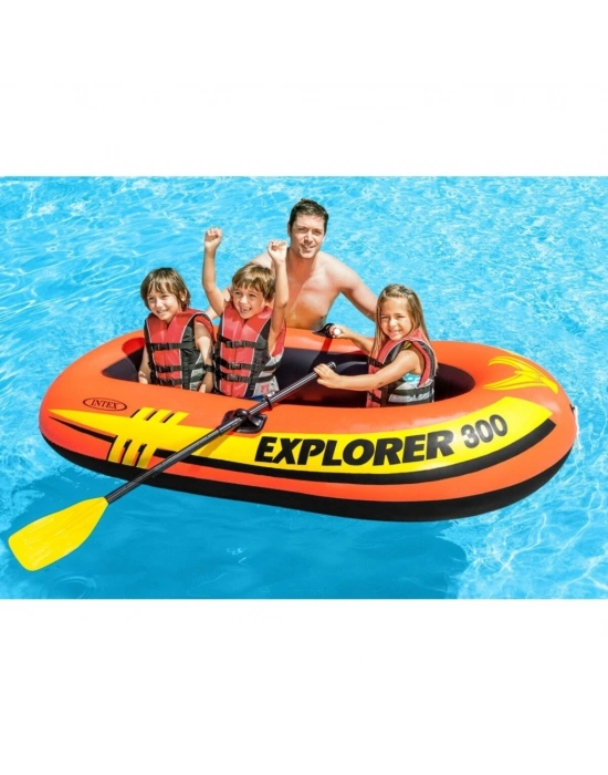 IB58332 Intex Explorer Bot 300 Set (Kürek-Pompa) 211x117x41 cm