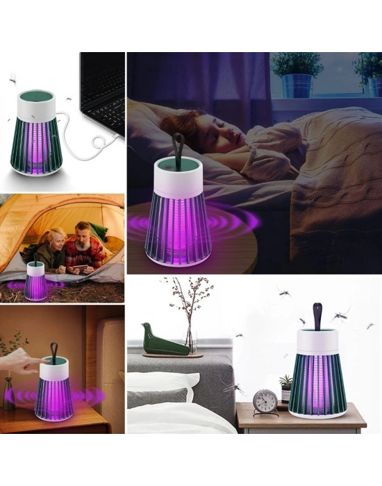 ®  İç ve Dış Mekanlar İçin Şarjlı Sinek Öldürücü Sivrisinek Kovucu,UV Işıklı Sineksavar Taşınabilir Gece ası