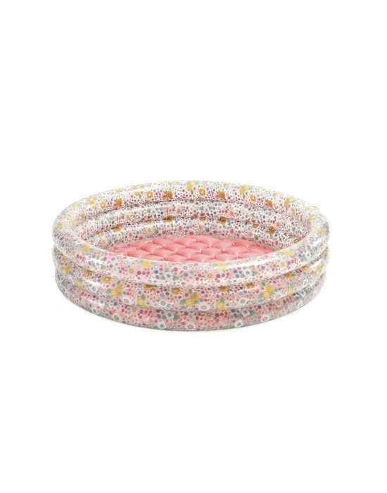 IH58427 Intex 3 Boğumlu Çiçek Desenli Bebek Havuzu 86x25cm