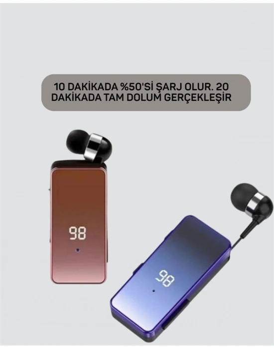 İki Telefona Aynı Anda Bağlanan Bluetooth 5.3 Klipsli Kulaklık – MFB Çok Noktalı Bağlantı