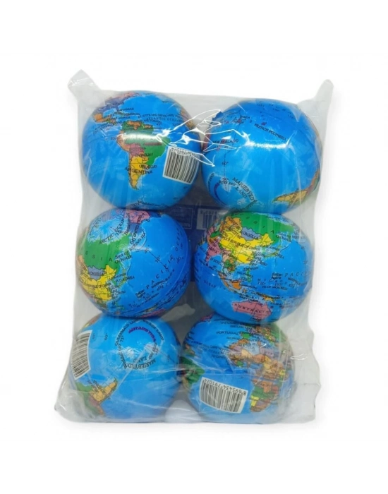 İMA-003 - SOFT DÜNYA HARİTALI TOP 10 CM