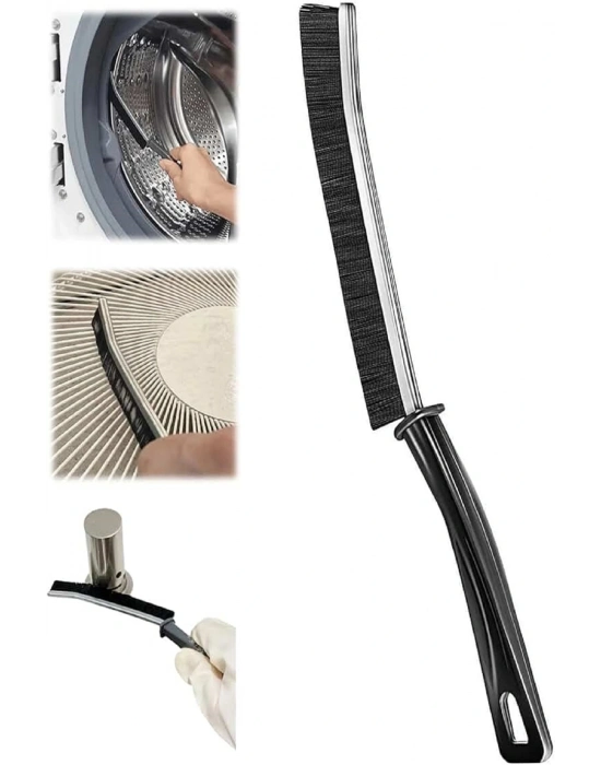 İnce Kıl Temizlik Fırçası Banyo Mutfak Pencere Oluk Klozet Kenarı Kavisli Detay Temizleme Fırçası