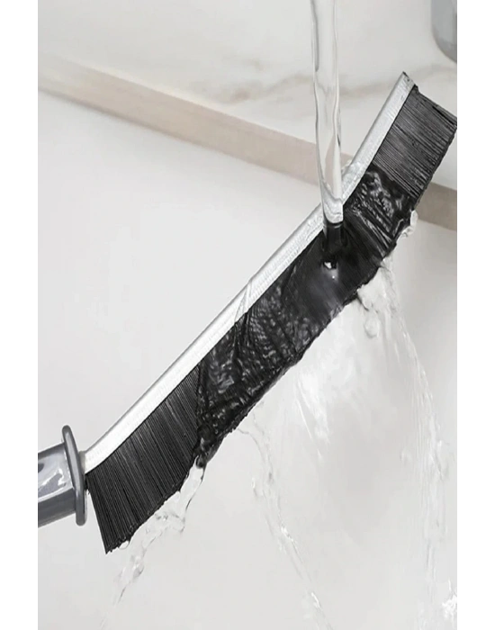 İnce Kıl Temizlik Fırçası Banyo Mutfak Pencere Oluk Klozet Kenarı Kavisli Detay Temizleme Fırçası