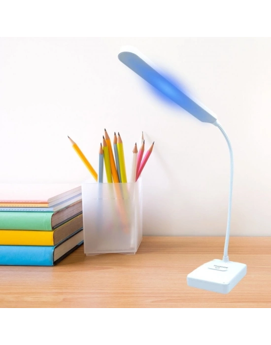 ®  İnce Uzun USBli Dokunmatik 3 Kademeli 360 Derece Özel Göz Korumalı led Lityum Masa ası