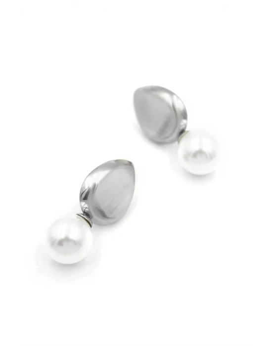 İnci Damla Küpe - Gümüş