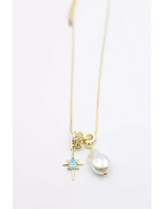 İnci Kolye - Altın