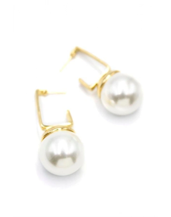 İnci Küpe - Altın