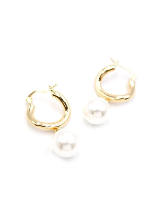 İnci Küpe - Altın