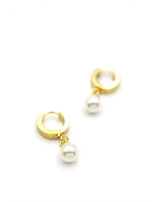 İnci Küpe - Altın