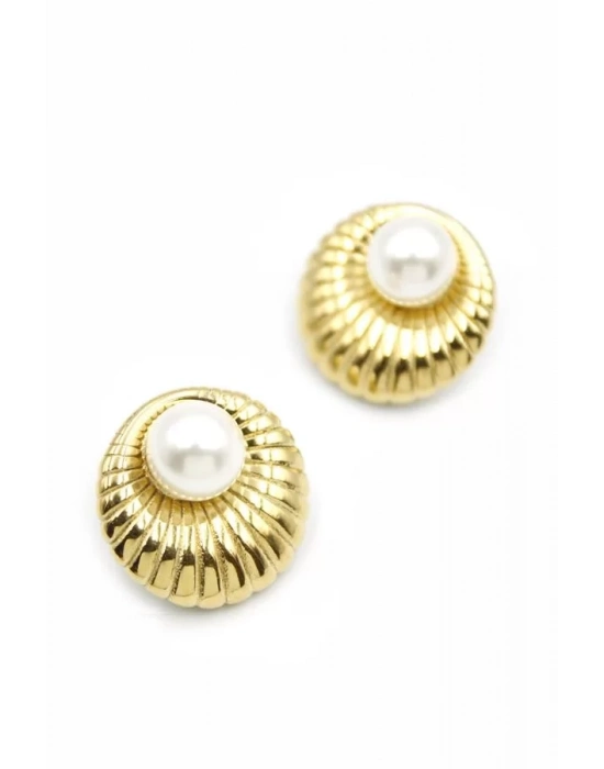 İnci Küpe - Altın