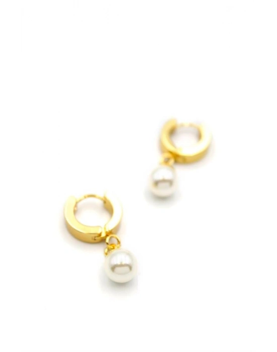 İnci Küpe - Altın