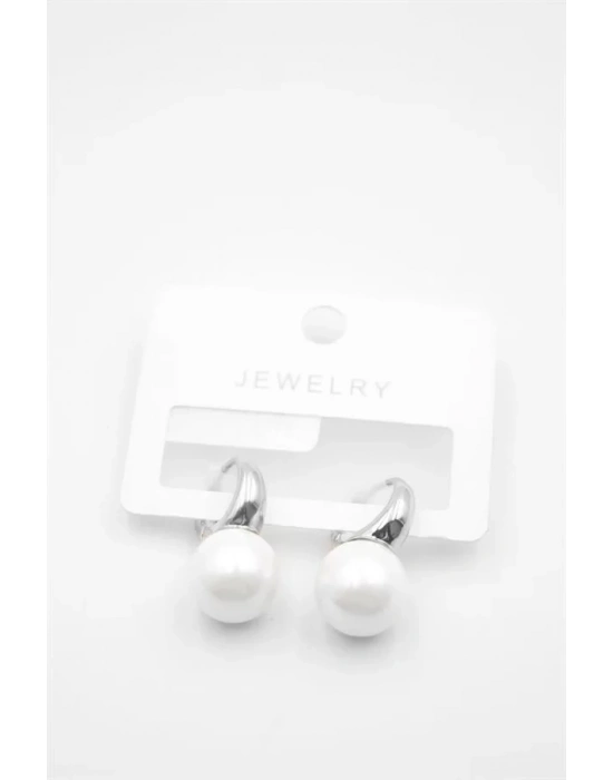 İncili Küpe - Gümüş