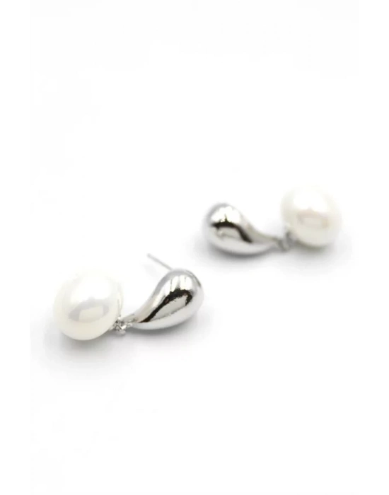 İncili Küpe - Gümüş