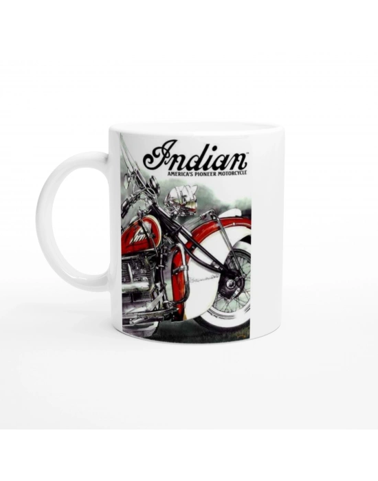 Indian Klasik Motosiklet Baskılı Kupa Bardak