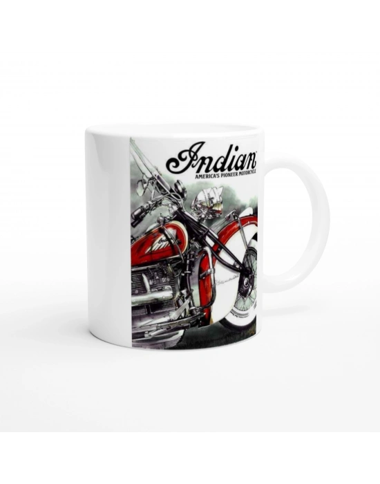 Indian Klasik Motosiklet Baskılı Kupa Bardak