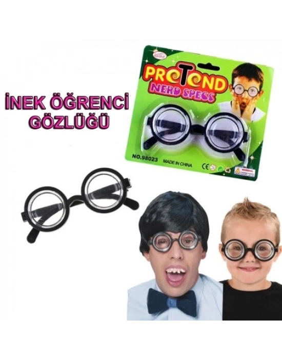 İnek Öğrenci Şaka Gözlüğü