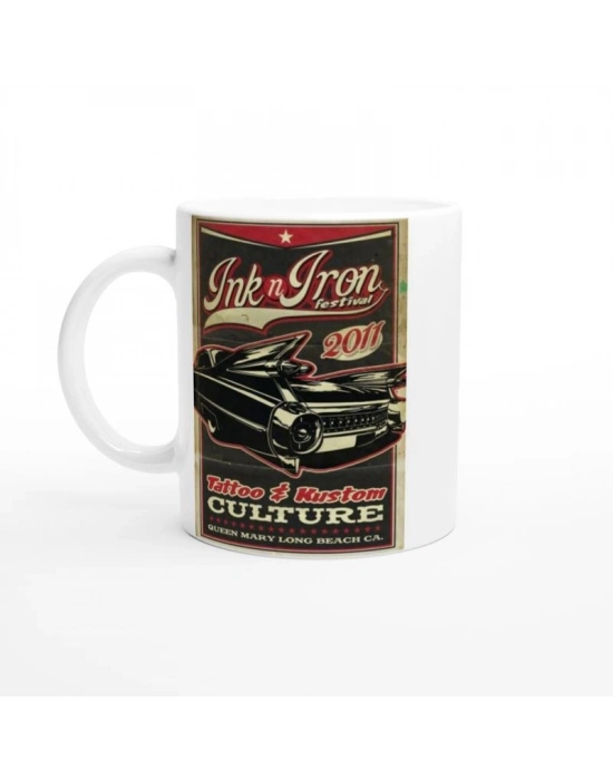 Ink-N-Iron Festival 2011 Klasik Araba Temalı Kupa Bardak