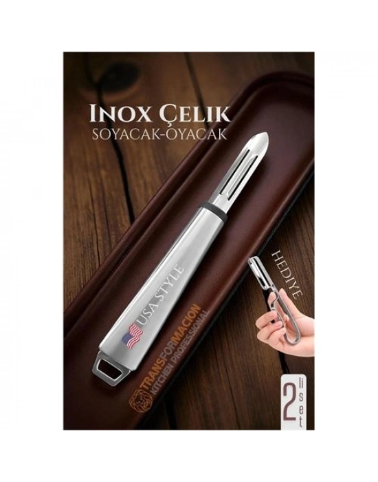 Inox Soyacak - Sebze Soyacağı - Kabak Dolma Oyacağı 2 li SET 722011